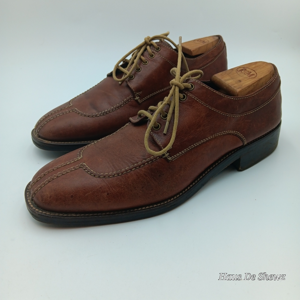 Cole Haan Cognac Brown Leather Dress Shoe Men's Size 10